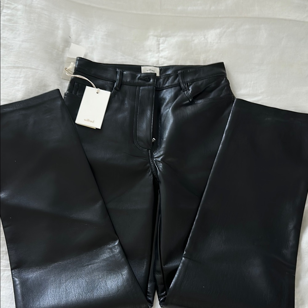 Aritzea Wilfred black Leather Pants- Melina